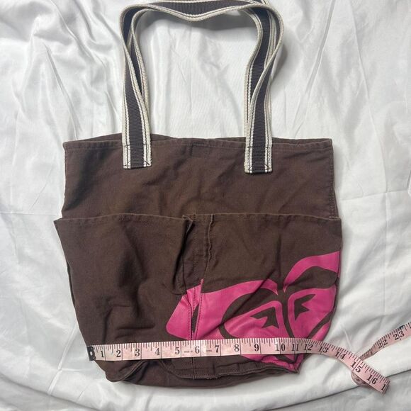 Roxy Brown and Pink Tote Bag - Picture 2 of 8